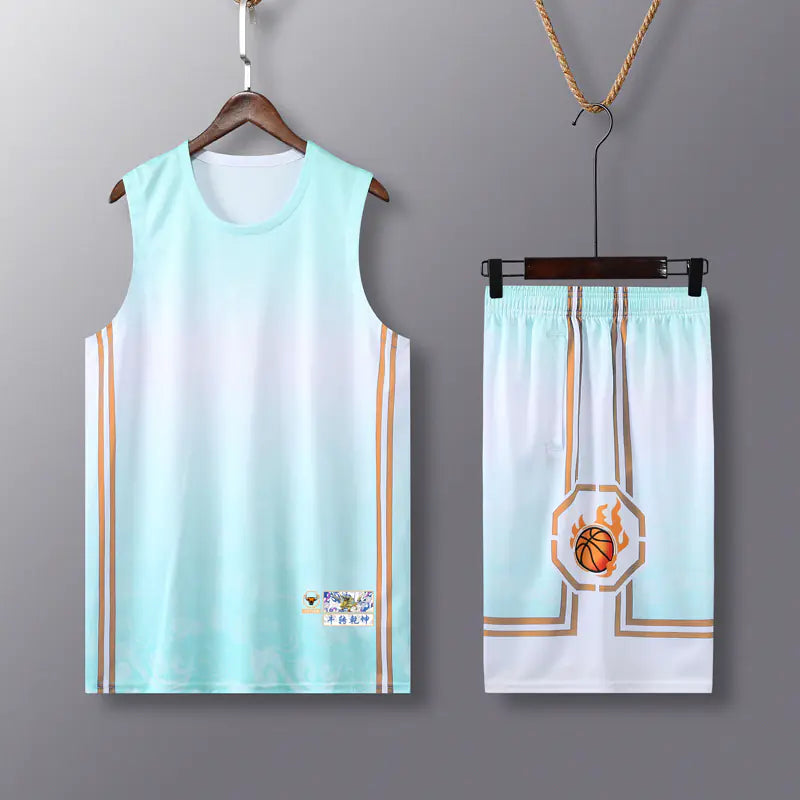 Men's Basketball Sweatshirt and Shorts Uniform Set