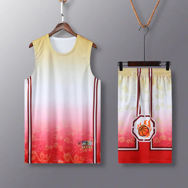 Men's Basketball Sweatshirt and Shorts Uniform Set