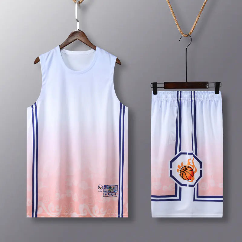 Men's Basketball Sweatshirt and Shorts Uniform Set