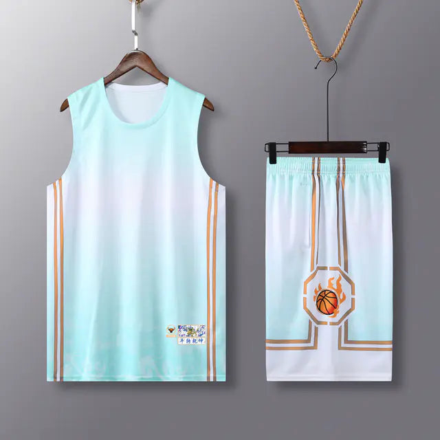 Men's Basketball Sweatshirt and Shorts Uniform Set