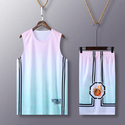 Men's Basketball Sweatshirt and Shorts Uniform Set