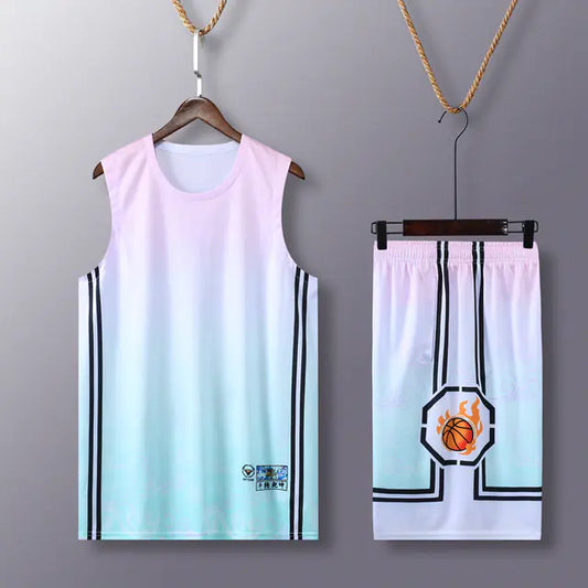 Men's Basketball Sweatshirt and Shorts Uniform Set